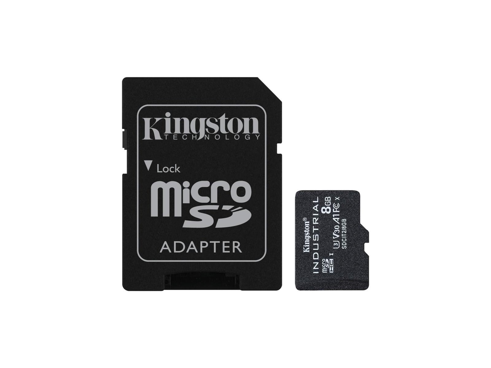 SDCIT2/8GB 8GB microSDHC Ind C10 +adapt