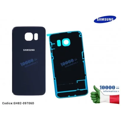 GH82-09706D Cover Posteriore Batteria SAMSUNG Galaxy S6 SM-G920 SM-G920F (BLU)