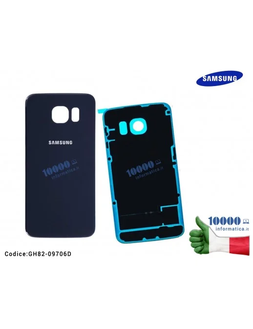 GH82-09706D Cover Posteriore Batteria SAMSUNG Galaxy S6 SM-G920 SM-G920F (BLU)
