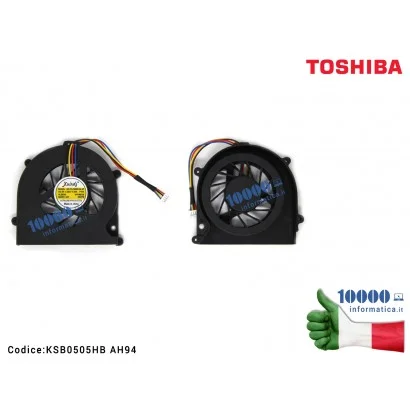 KSB0505HB-AH94 Ventola di Raffreddamento Fan CPU TOSHIBA [4 PIN] Satellite C600 C655 C650 L630 (Versione 1) KSB0505HB AH94