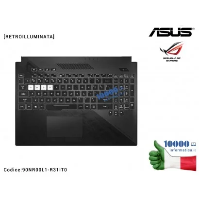 90NR00L1-R31IT0 Tastiera Italiana Completa di Top Case Superiore ASUS ROG Strix Hero II GL504GM GL504GS