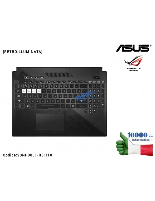 90NR00L1-R31IT0 Tastiera Italiana Completa di Top Case Superiore ASUS ROG Strix Hero II GL504GM GL504GS