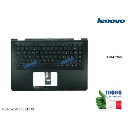 5CB0J34070 Tastiera Italiana Completa di Top Case Superiore LENOVO Yoga 500-14 500-14IHW (80N5) 500-14ISK (80R5) 500-14IBD (8...