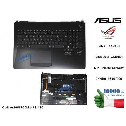 90NB00M2-R31IT0 Tastiera Italiana Completa di Top Case Superiore ASUS [NERO] ROG G750JX G750JW G750 G750JH G750JM G750JS G750...