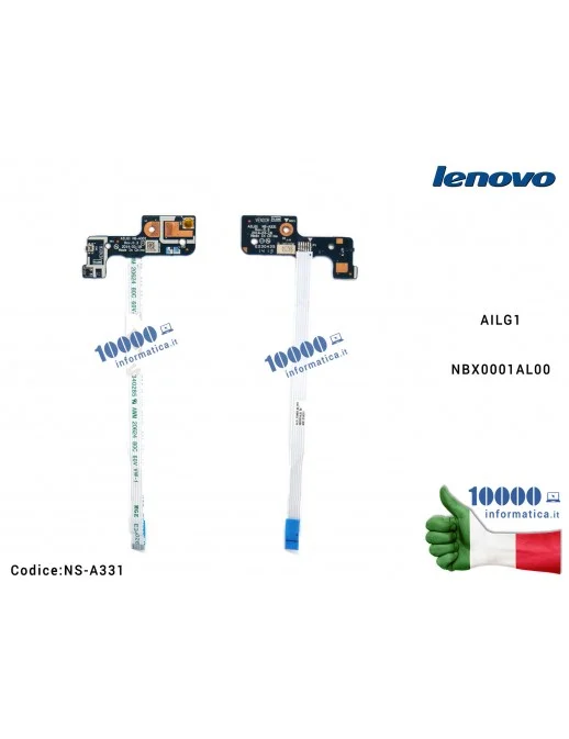 NS-A331 Pulsante di Accensione LENOVO G70-70 G70-50 G70-80 Z70-80 Power Button Switch Board AILG1 NBX0001AL00