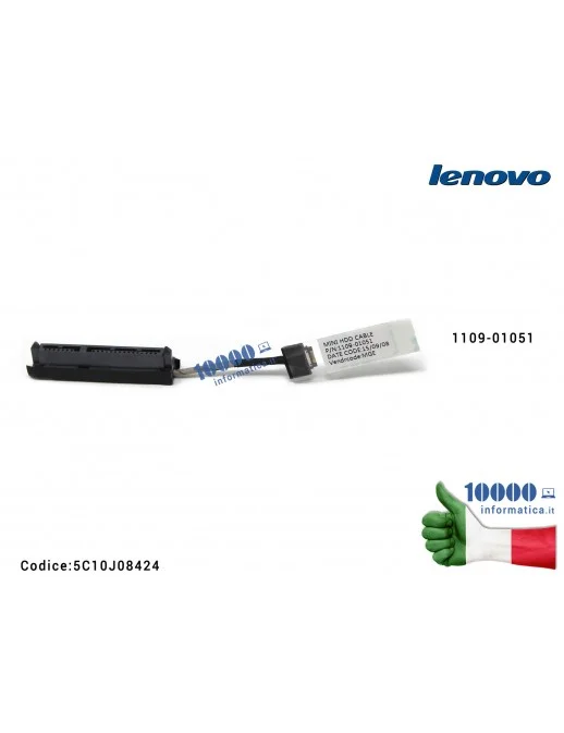 5C10J08424 Cavo Connettore FFC Hard Disk HDD SATA LENOVO Flex 3-1120 Yoga 300 300-11IBR 300-11IBY 300S-11 300S-11IBR 1109-010...