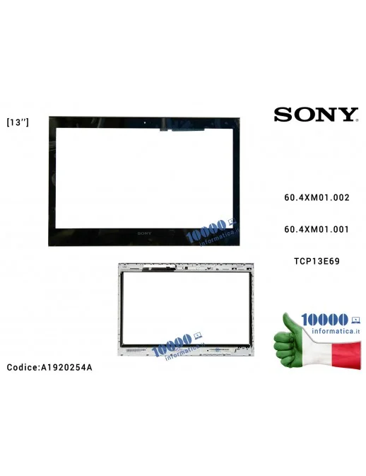 A1920254A Touch Screen + Frame SONY 13'' SVT13 SVT131B11M T13 60.4XM01.002 60.4XM01.001 TCP13E69