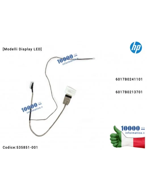 535851-001 Cavo Flat LCD HP ProBook 4410S 4411S 4510S 4416S [LED] 6017B0241101 6017B0213701