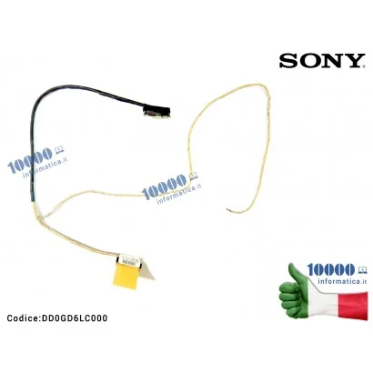 DD0GD6LC000 Cavo Flat LCD SONY SVF15 SVF15A SVF15A18 SVF1532 SVF152AC1QL DD0GD6LC000