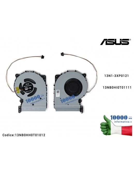 13NB0HH0T01012 Ventola Fan CPU ASUS F507U X507 X507LA X507MA X507U X507UA X507UA 13N1-3XP0121 13NB0HI0T01111