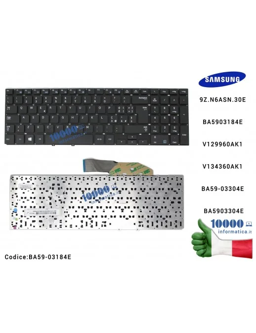 11544 Tastiera Italiana SAMSUNG NP350E7C NP355E7C (SENZA FRAME)