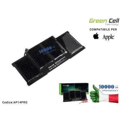 AP14PRO Batteria A1377 Green Cell PRO Compatibile per APPLE MacBook Air 13 A1369 A1466 A1469 A1405