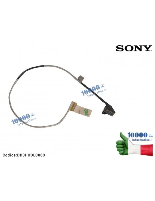 DD0HKDLC000 Cavo Flat LCD SONY SVF153 SVF153A1RT SVF153A1QT SVF15314SCW (per connettore EDP) DD0HKDLC000