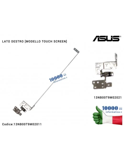 13NB00T9M02011 Cerniera Hinge [DX] [TOUCH] ASUS X550L X550LD F550 X550C K550C A550C X550V X550VP X550LA (MODELLO TOUCH) [LATO...