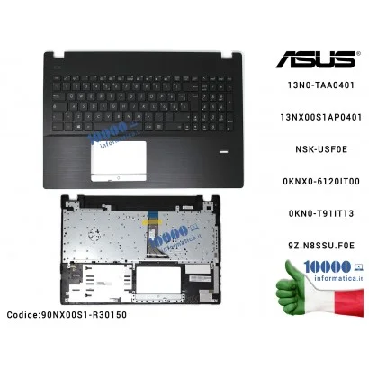 90NX00S1-R30150 Tastiera Italiana Completa di Top Case Superiore ASUS ASUSPRO ESSENTIAL P2530U P2530UA P553UA P553UJ P553U P5...