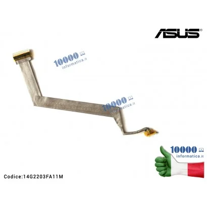 14G2203FA11M Cavo Flat LCD ASUS F3 F3S Z53J F3JA F3JP F3JV F3KA F3SA F3SC M51VR M51SE M51SN M51SR M51TA M51TR M51VA F3SG F3SR...