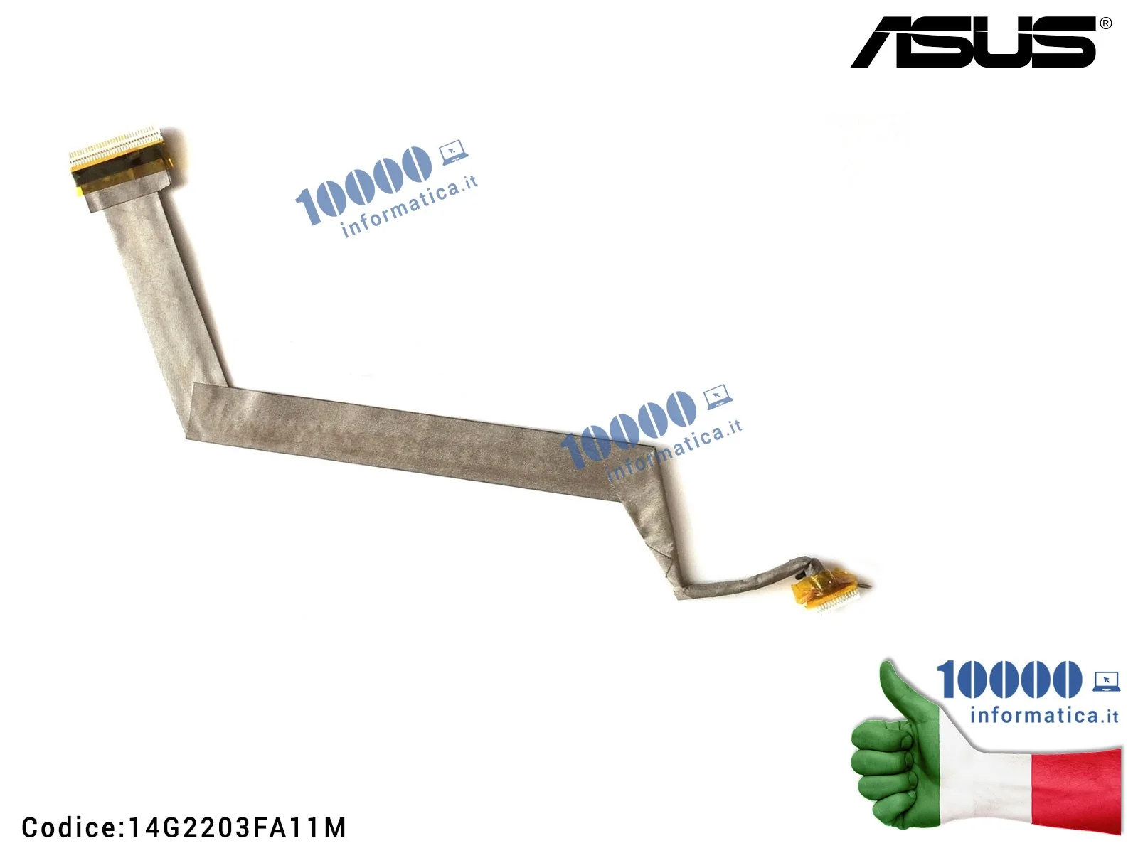 14G2203FA11M Cavo Flat LCD ASUS F3 F3S Z53J F3JA F3JP F3JV F3KA F3SA F3SC M51VR M51SE M51SN M51SR M51TA M51TR M51VA F3SG F3SR...