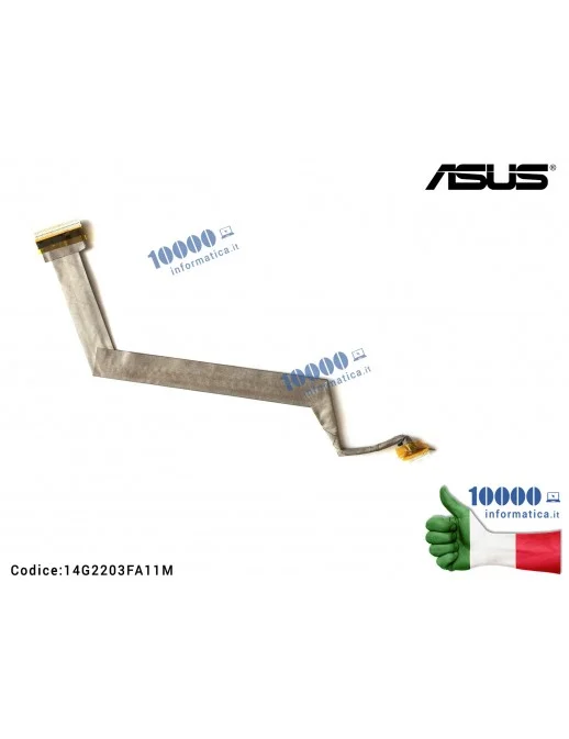 14G2203FA11M Cavo Flat LCD ASUS F3 F3S Z53J F3JA F3JP F3JV F3KA F3SA F3SC M51VR M51SE M51SN M51SR M51TA M51TR M51VA F3SG F3SR...