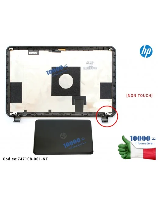 747108-001-NT Cover LCD HP 15-D Series 250 G2 255 G2 [NON TOUCH] (NERO) CP1470 CP1430 15-D000 250 G1 250 G2