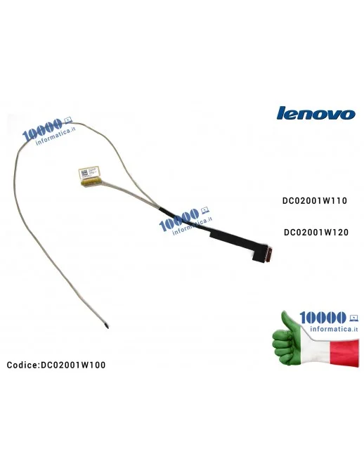 DC02001W100 Cavo Flat LCD LENOVO IdeaPad 310-15IKB 310-15ABR 510-15IKB 510-15ISK 510-15ABR CG511 EDP DC02001W100 DC02001W110 ...