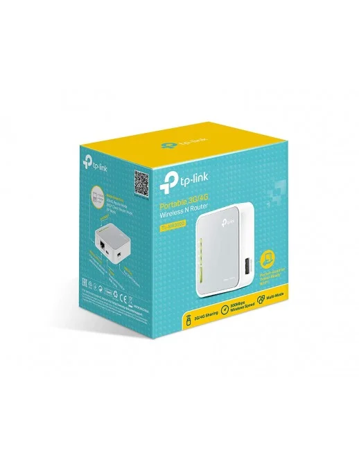 TL-MR3020 TP-Link TL-MR3020 Router Wireless Portatile 3G/4G, 5 Modalità Operative: Router / Router 3G 4G / Router WISP / AP /...