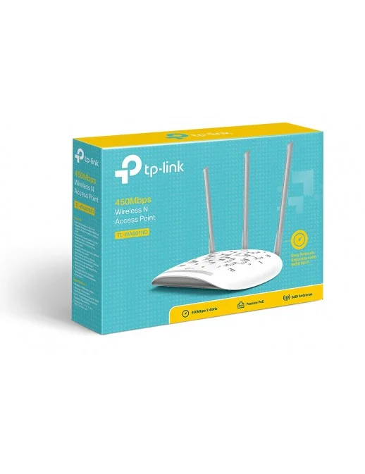 TL-WA901ND TP-Link TL-WA901ND V5.0 Access Point Wireless, 450 Mbps, 3 Antenne Esterne, WPS, PoE