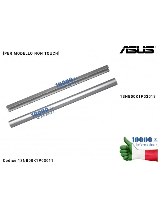 13NB00K1P03011 Copri Cerniere Coperchio ASUS N550 N550JA N550JV N550JK N550JX [SILVER] LCD HINGECAP 13NB00K1P03013