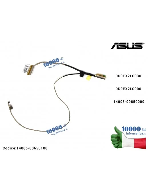 14005-00650100 Cavo Flat LCD ASUS VivoBook X201E X201L X201S X202E Q200E S200E DD0EX2LC030 DD0EX2LC000 14005-00650000