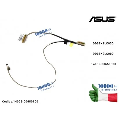 14005-00650100 Cavo Flat LCD ASUS VivoBook X201E X201L X201S X202E Q200E S200E DD0EX2LC030 DD0EX2LC000 14005-00650000