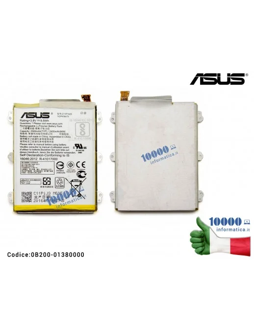 0B200-01380000 Batteria C11P1423 ASUS ZenFone 2 ZE500CL (Z00D) ZenFone 2E U500 [3,8V 9,5Wh 2500mAh] 0B200-01380000