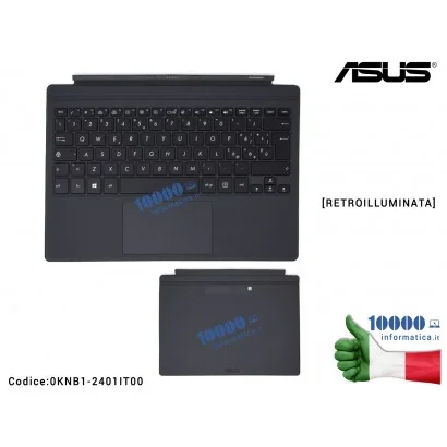 0KNB1-2401IT00 Tastiera Italiana Retroilluminata Completa di Top Case Superiore [NERA] ASUS Transformer 3 Pro T303UA (284MM) ...