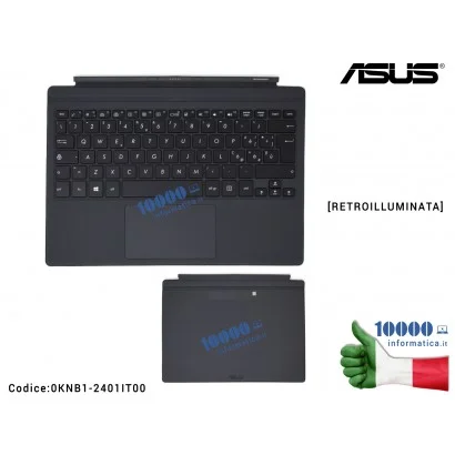 0KNB1-2401IT00 Tastiera Italiana Retroilluminata Completa di Top Case Superiore [NERA] ASUS Transformer 3 Pro T303UA (284MM) ...