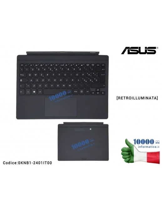 Tastiera Italiana Retroilluminata Completa di Top Case Superiore [NERA] ASUS Transformer 3 Pro T303UA (284MM) 0KNB1-2401IT00