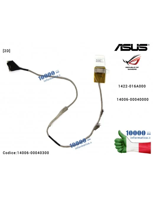 14006-00040300 Cavo Flat LCD ASUS [2D] ROG G75VW G75VX G75VM G75VN 1422-016A000 14006-00040000