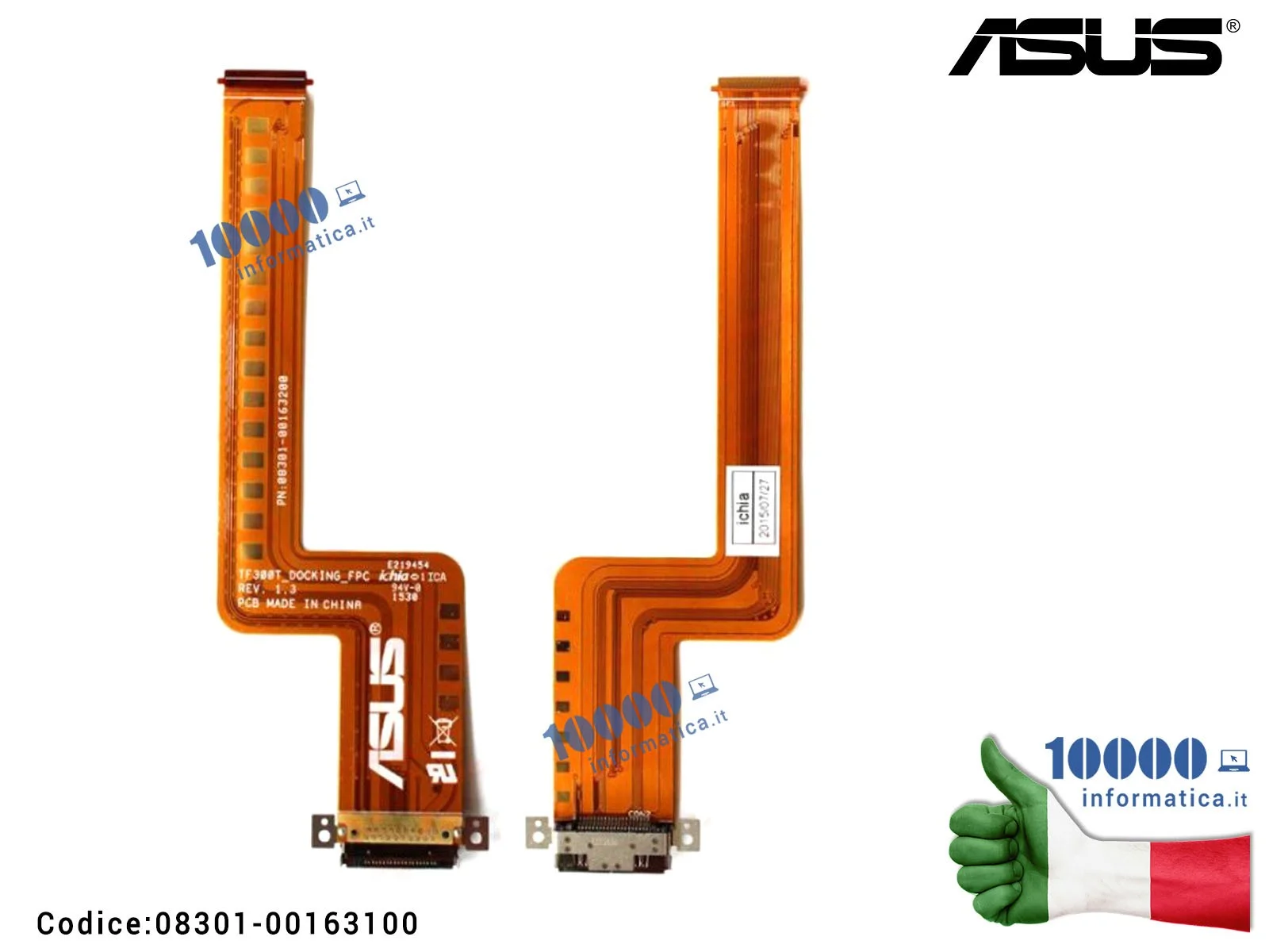 08301-00163100 Cavo Collegamento DOCKING FPC R1.3 Connettore ASUS TF300T TF300TG TF300TL