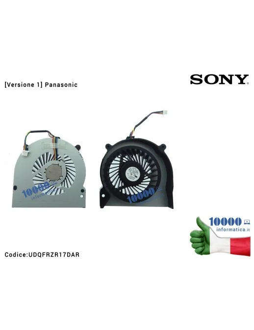 UDQFRZR17DAR Ventola di Raffreddamento Fan CPU SONY Vaio VPC-EH VPC-EL [Versione Panasonic] PCG-71C11M SVE171 23.10507.021 60...