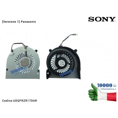 Ventola di Raffreddamento Fan CPU SONY Vaio VPC-EH VPC-EL [Versione Panasonic] PCG-71C11M SVE171 23.10507.021 60.4MS03.051