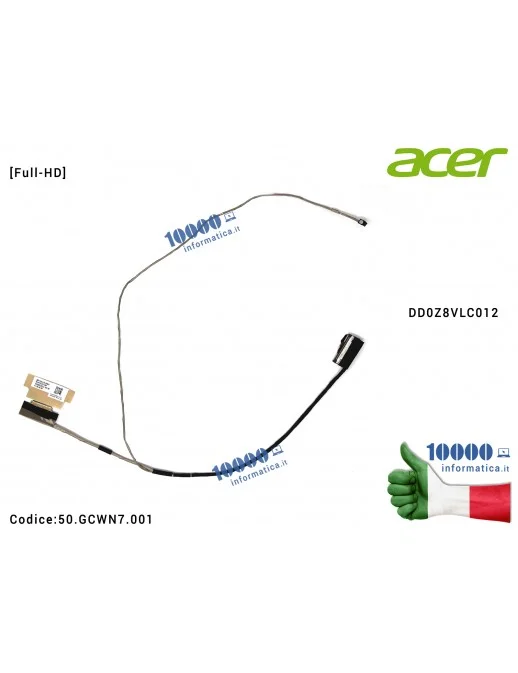 50.GCWN7.001 Cavo Flat LCD ACER [FHD] Aspire E5-475 E5-475G E5-476 TravelMate P249 TMP249-M TMP249-G2-M TMP249-G2-MG DD0Z8VLC...