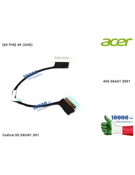 Cavo Flat LCD ACER Aspire Nitro VN7-792 VN7-792G [40 PIN] 4K (UHD) 450.06A07.0001