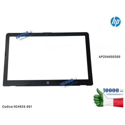 924925-001 Cornice Display Bezel LCD HP Pavilion 15-BS 15-BW 250 G6 255 G6 TPN-C129 TPN-C130 AP204000300 924925-001