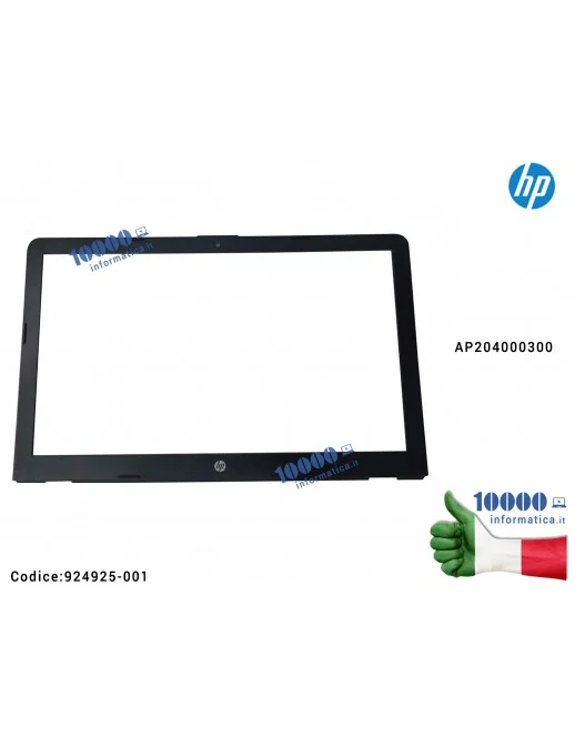 924925-001 Cornice Display Bezel LCD HP Pavilion 15-BS 15-BW 250 G6 255 G6 TPN-C129 TPN-C130 AP204000300 924925-001