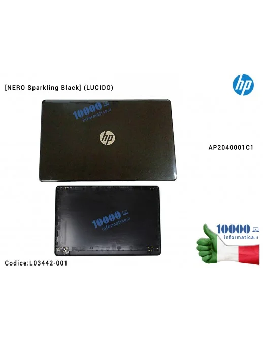 L03442-001 Cover LCD [Sparkling Black] HP Pavilion 15-BS 15-BW 250 G6 255 G6 TPN-C129 TPN-C130 (NERO LUCIDO) AP2040001C1 9248...