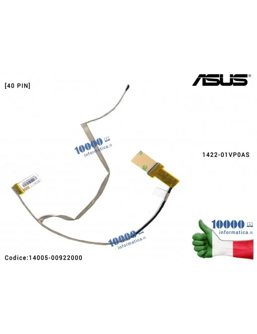 14005-00922000 Cavo Flat LCD ASUS [40 PIN] X550J X550JD X550JX 1422-01VP0AS 14005-00922000