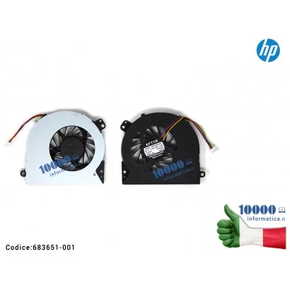 683651-001 Ventola di Raffreddamento Fan CPU HP ProBook 4440S 4441S 4445S 4446S 4540S 4740S 683651-001