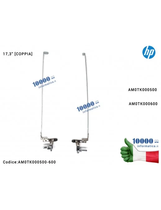 AM0TK000500-600 Cerniere Hinges LCD [COPPIA] HP ZBook 17 G2 17,3" [R+L] AM0TK000500 AM0TK000600