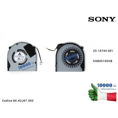 60.4UJ07.002 Ventola di Raffreddamento Fan CPU SONY Vaio SVT13 SVT131 SVT13-124CXS SVT131A11T SVT131A11X 23.10744.001 60.4UJ0...