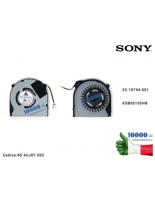 60.4UJ07.002 Ventola di Raffreddamento Fan CPU SONY Vaio SVT13 SVT131 SVT13-124CXS SVT131A11T SVT131A11X 23.10744.001 60.4UJ0...