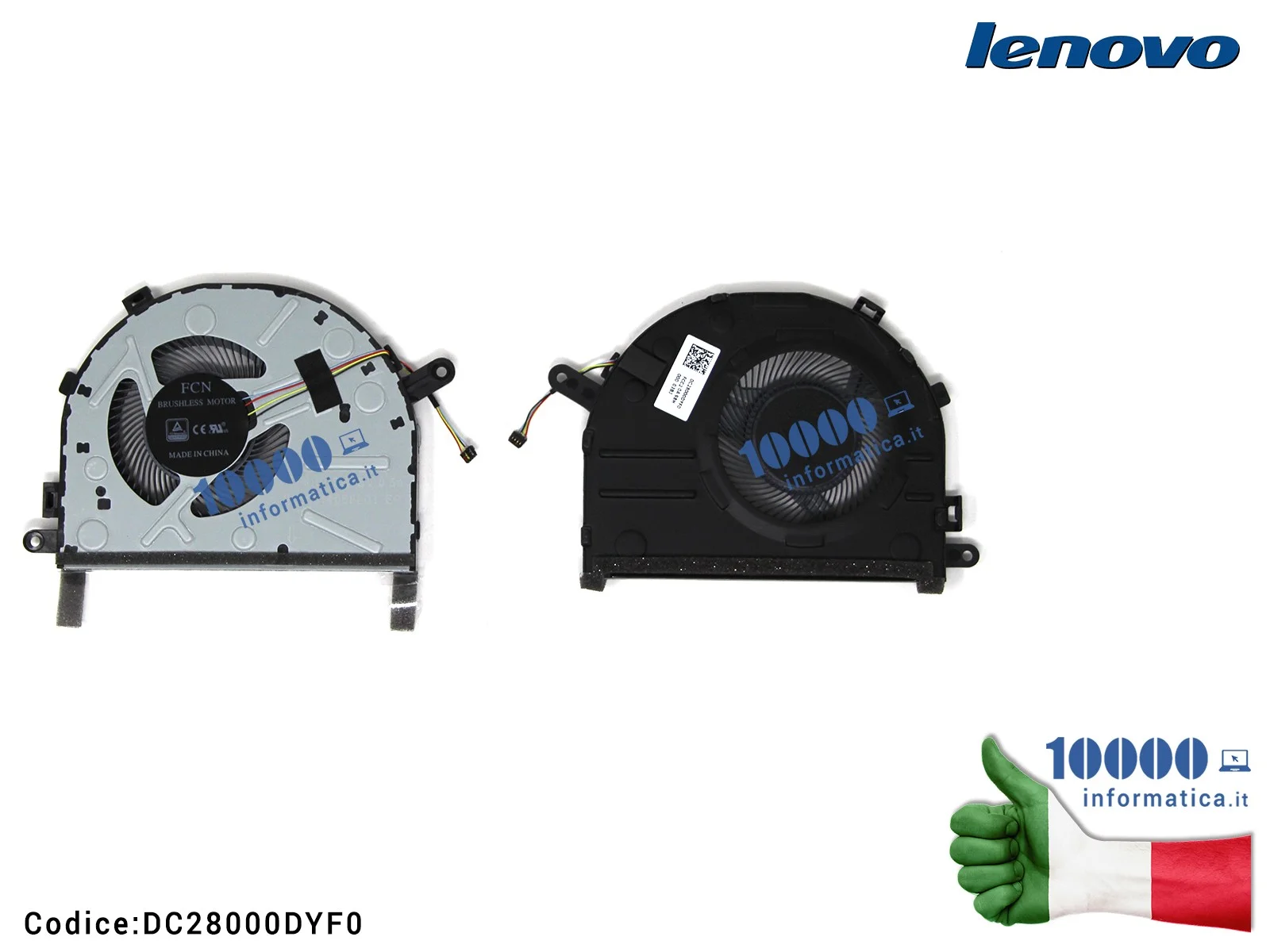 DC28000DYF0 Ventola di Raffreddamento Fan CPU LENOVO IdeaPad 7000-14IKBR 330S-14IKBR 7000-15IKBR 7000-15ARR DC28000DYF0