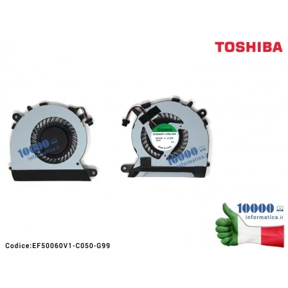 EF50060V1-C050-G99 Ventola di Raffreddamento Fan CPU TOSHIBA Satellite U840 U845 U845T U840-10M U840-10V U840-110 U840-111 U8...