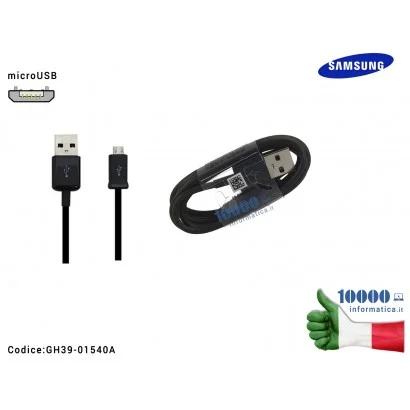 ECB-DU4EBE Cavo Dati Ricarica microUSB SAMSUNG ECB-DU4EBE [NERO] (1,5 metri)